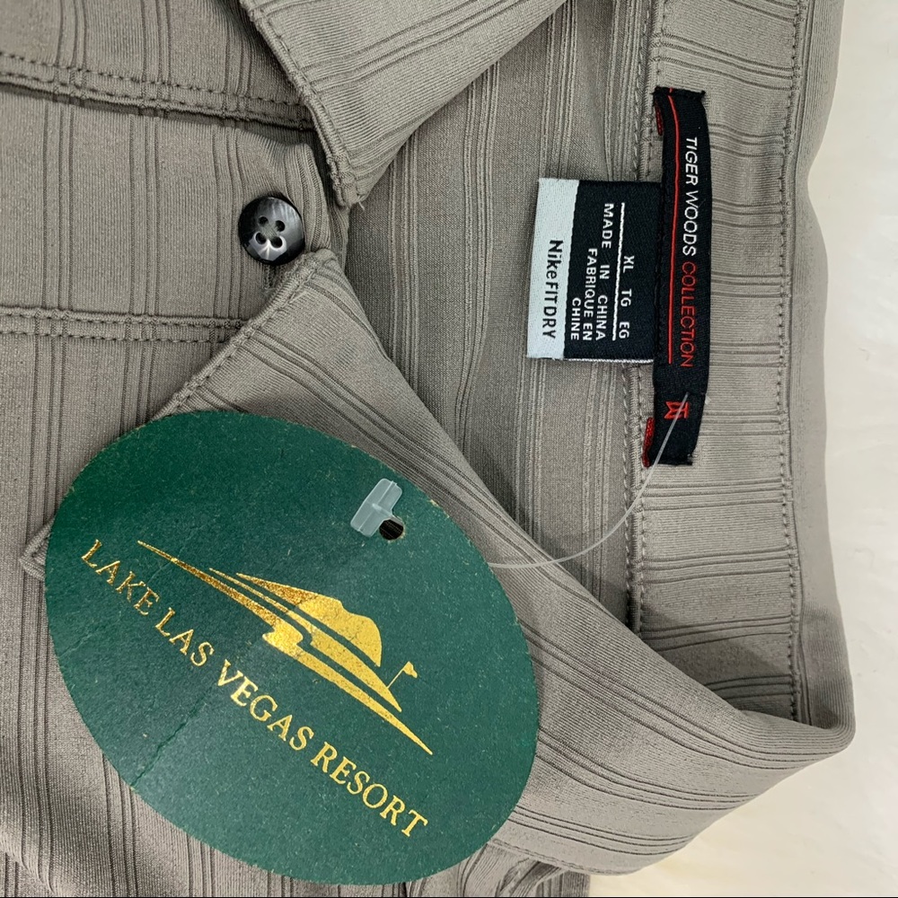 Nike FITDRY Tiger Woods Collection grey polo NWT - Picture 3 of 7